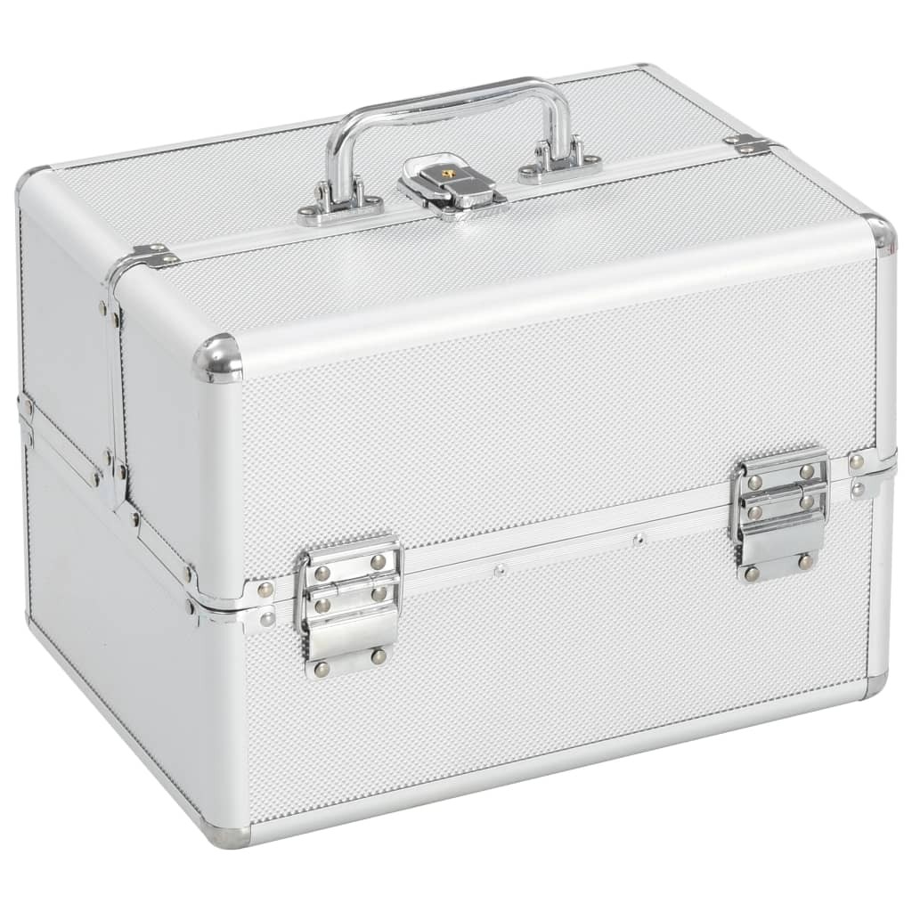Make-up Case 22x30x21 cm Silver Aluminium 14 Make-up Case 22x30x21 cm Silver Aluminium